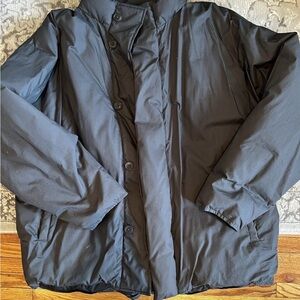 Muji LABO Men's Black Puffer Oversizee Jacket